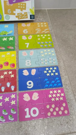 Puzzle Números Educa 1-10