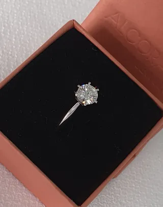 Solitario MOISSANITA 1 QUILATE