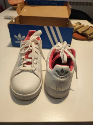 Zapatillas Adidas Stan Smith Blancas y Rosas