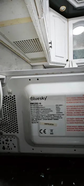 Microondas Bluesky Beige blanco