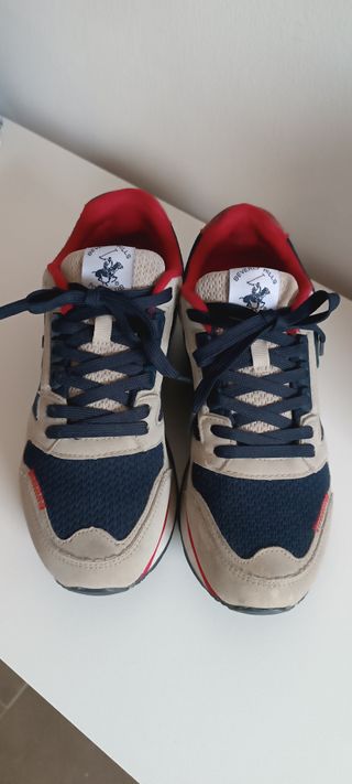 Zapatillas Polo Club Beige/Azul Talla 42