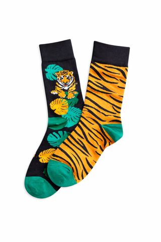Calcetines unisex talla única diseño tigre NUEVOS