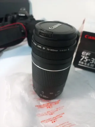 Cámara Canon EOS 450D + Objetivo EF 75-300mm