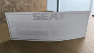 Adhesivo SEAT Cuidamos de Su Coche