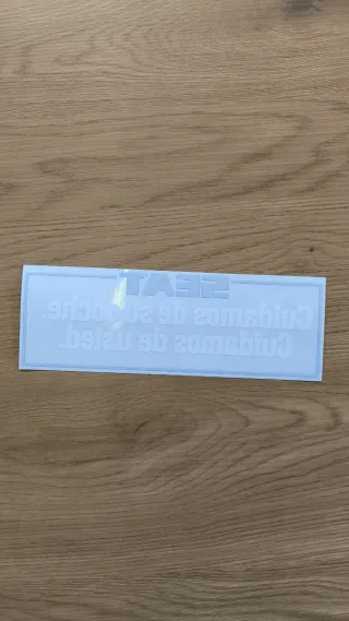 Adhesivo SEAT Cuidamos de Su Coche