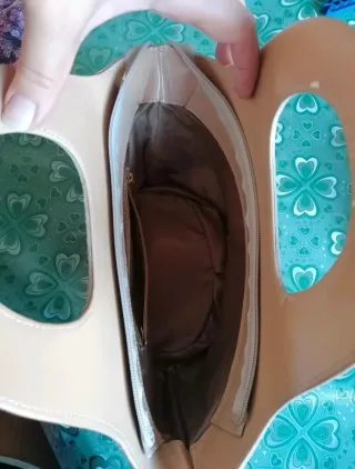 Borsa secchiello anni '90 lilla/beige