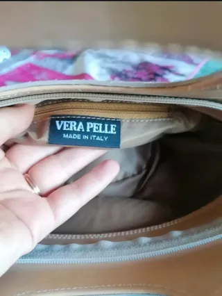 Borsa secchiello anni '90 lilla/beige