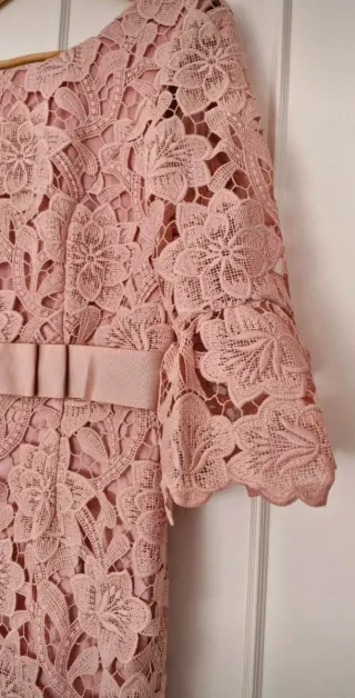 Vestido de Ceremonia Rosa Encaje