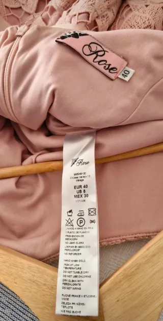 Vestido de Ceremonia Rosa Encaje