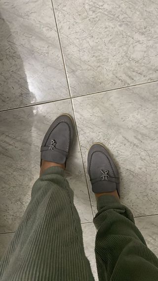 Mocasines Loro Piana grises