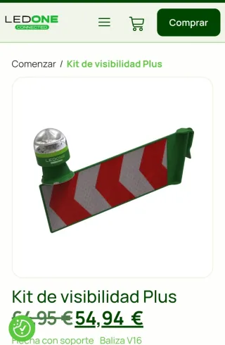 BALIZA V16  DGT HOMOLOGADA PARA USO EN FURGONETAS