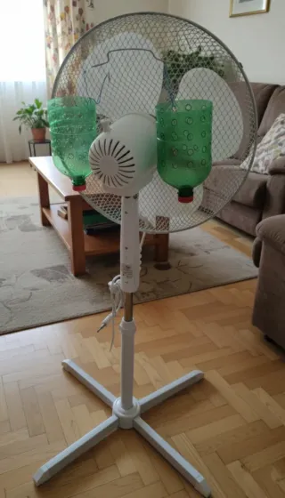 Ventilador de pie EDM blanco