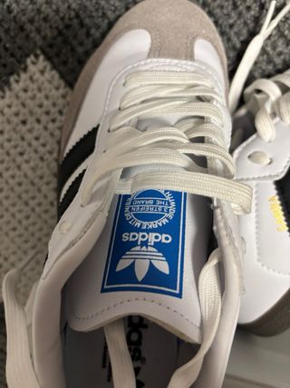 Adidas Samba Blancas/Gris Talla 38