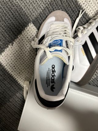 Adidas Samba Blancas/Gris Talla 38