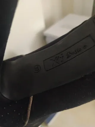 Botines Xti Tacón Plataforma Negro