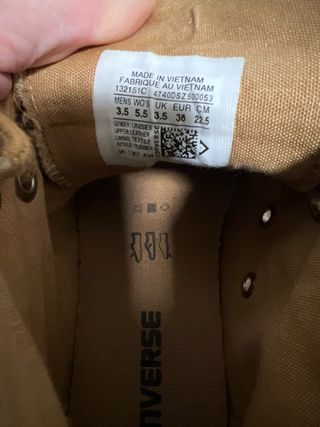 Botas Converse cuero Marrones Talla 36