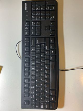 Teclado Logitech Negro con cable