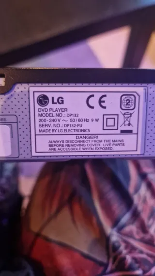 Reproductor DVD LG DP -132