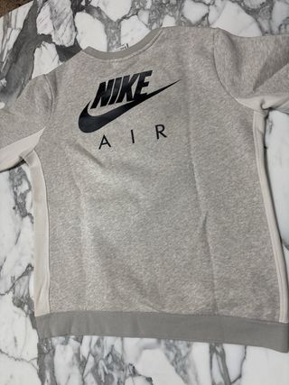 Sudadera Nike Air Gris y Blanca
