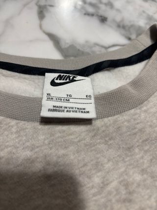 Sudadera Nike Air Gris y Blanca