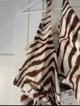 Conjunto Zara estampado cebra
