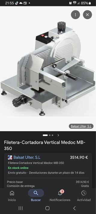 Filetera-cortadora profesional Cortafiambres