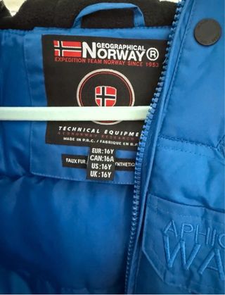 Giacchetta da neve per bambini Geographical Norway blu