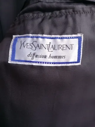 Traje lana Yves Saint Laurent gris