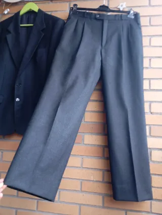 Traje lana Yves Saint Laurent gris