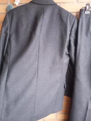 Traje lana Yves Saint Laurent gris