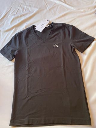 Camiseta Calvin Klein Jeans Negra Talla S,original