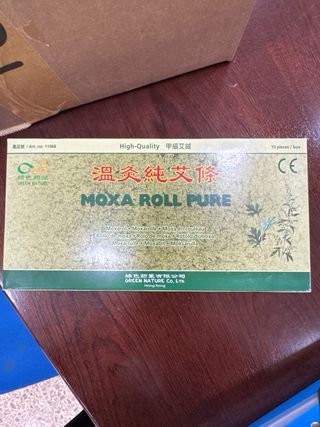 Apagador de moxa cromado + 10 puros