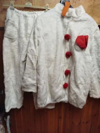 Costume Carnevale Pupazzo Neve Unisex Taglia 46/50