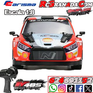 COCHE RALLY CARISMA M48S HYUNDAI I20N 1/8 RTR