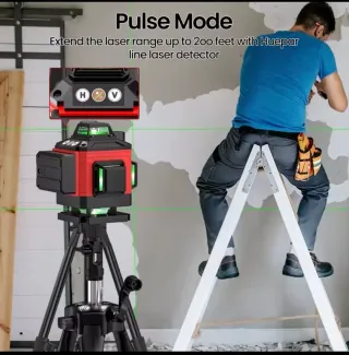 Nivel Láser 4D 16 Líneas Trípode Accesorios