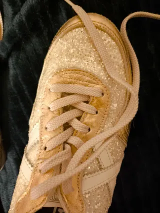 Bambas Munich niña rosa lentejuelas T.37