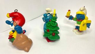 Lote Pitufos Navideños Originales Años 80