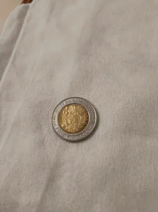 Moneta bimetallica 500lire della Repubblica di S M