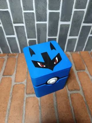 Deckbox Pokémon Lukario Azul