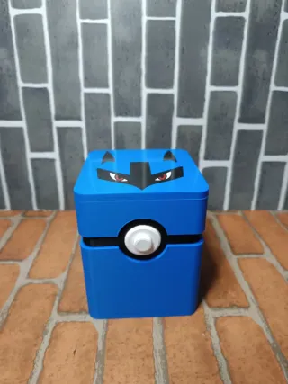 Deckbox Pokémon Lukario Azul