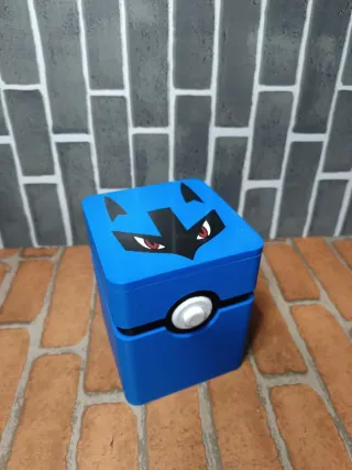 Deckbox Pokémon Lukario Azul