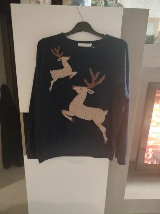 Camiseta de pijama con renos