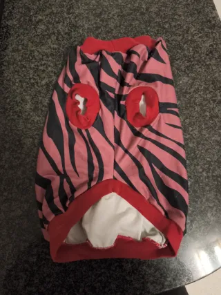 Jersey fino perro estampado cebra