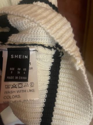 Jersey de mujer Evans rayas beige y negro