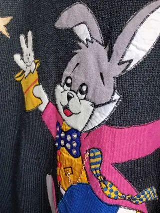 Jersey Vintage Conejo Espacial Talla Única