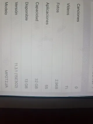 iPad 1822 32GB WiFi Plata