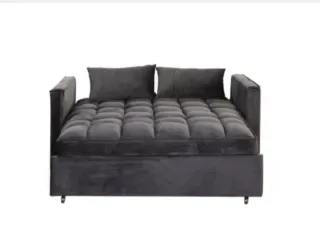 Sofá Cama negro Terciopelo