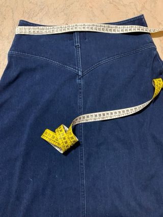 Gonna media di jeans con bottoni per donna Only