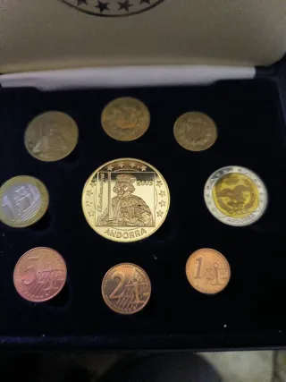 Cartera 9 Monedas Andorra 2003 profesional