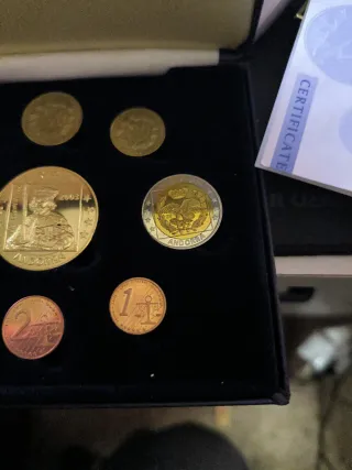 Cartera 9 Monedas Andorra 2003 profesional